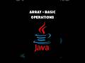 Java Array Basics | Access, Update & Traverse in 15s 🚀