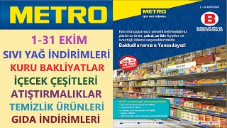 METRO TOPTAN 1 - 31 EKİM 2020 / METRO TOPTAN YAĞ İNDİRİMİ / METRO TOPTAN