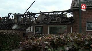 Vlammenzee verwoest boerderij, bewoners midden in nacht geëvacueerd