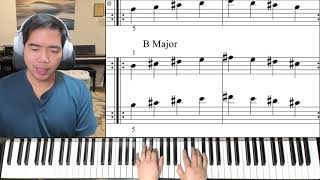 Major Pentachord Drill E, B, Gb