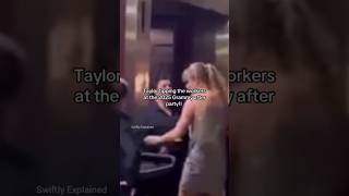 Taylor Swift tipping the staff at the Grammys after party...