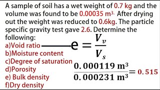 How to calculate soil properties