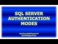 SQL Server Authentication Modes