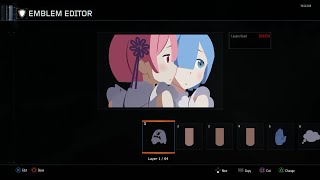 BO3 Re Zero Rem and Ram emblem