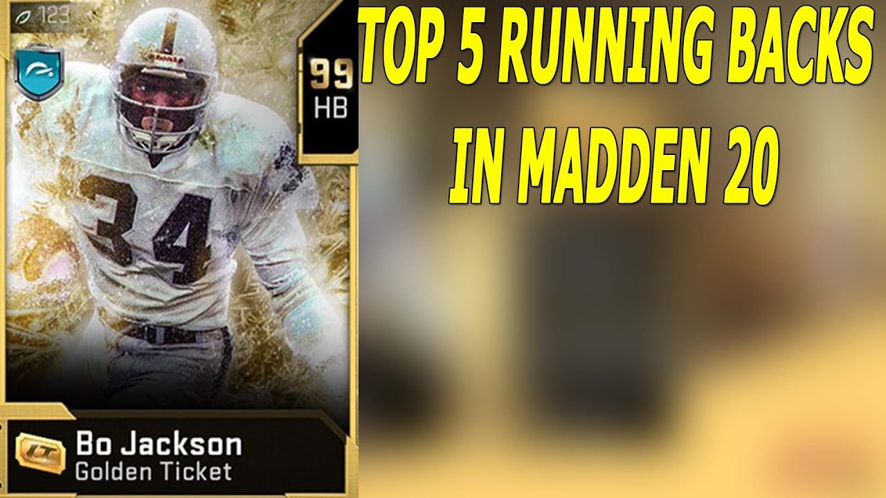 BEST RUNNING BACKS IN MADDEN 20 ULTIMATE TEAM - YouTube