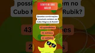 ✔️❌ CURIOSIDADE DO CUBO MÁGICO ! ADIVINHE A RESPOSTA Quizz27 #quiz #desafio #simounao #curiosidades