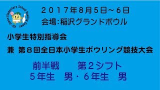 第８回全日本小学生ボウリング競技大会(予選前半第２シフト)