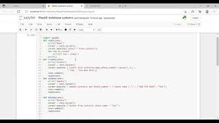 Week6 database systems (SQL Python Connection)