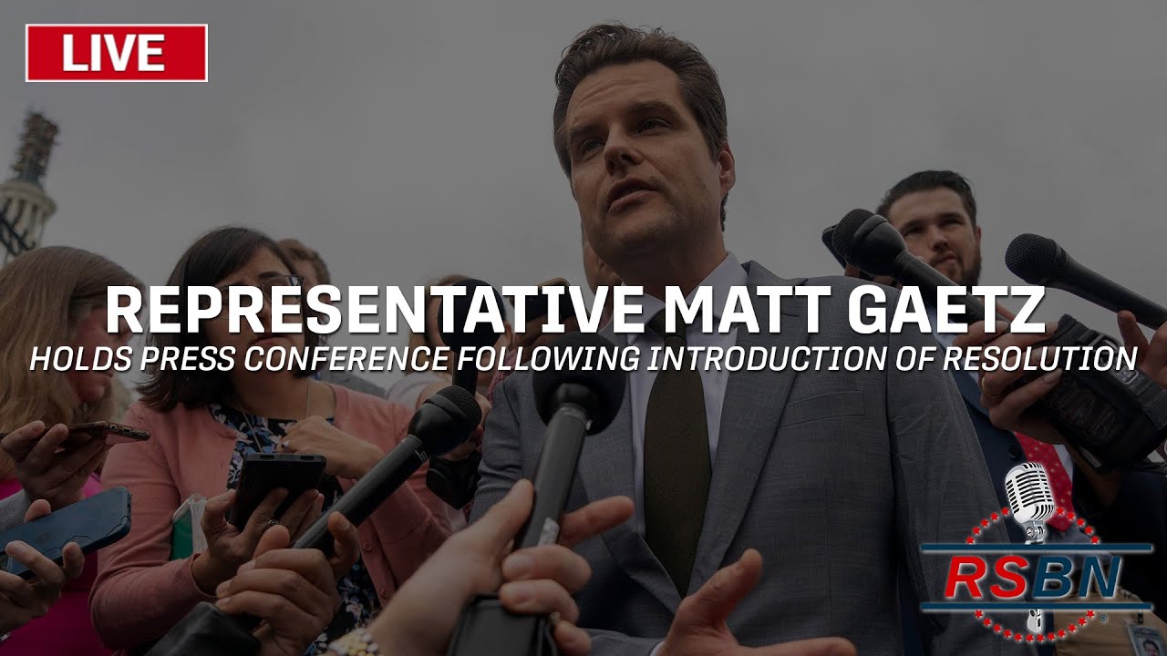 LIVE REPLAY: Rep. Gaetz Introduces Resolution That Trump Did Not Engage ...