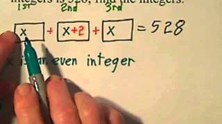 Finding Integers That Are  Consecutive, Consecutive Even,  or Consecutive Odd.WMV