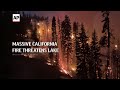 Massive California fire threatens Lake Tahoe area