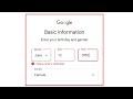 google account date of birth problem/ please enter a valid date 2022 google account (D.O.B) problem