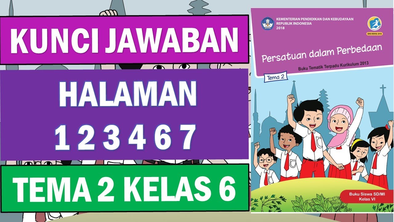 Kunci Jawaban Tema 2 Kelas 6 Halaman 1 2 3 4 6 7 - YouTube