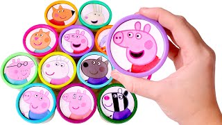 Sorpresas Divertidas de PEPPA PIG 💗🥳🌈 Botes Play Doh de Colores