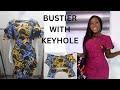 HOW TO CUT AND SEW A PRINCESS DART BUSTIER WITH KEYHOLE NECKLINE