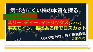 【スリー・ディー・マトリックス(7777)　事実でイン、根拠ある所でロスカット】20211224 気づきにくい株の本質を探る  #3Dマトリックス #スリーディーマトリックス　#デイトレ #株式投資