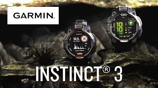 Garmin | Instinct® 3 | Montre GPS connectée et robuste conçue pour être portée partout