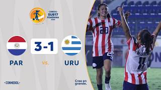PARAGUAY vs. URUGUAY [3-1] | RESUMEN | CONMEBOL SUB17 FEM | FASE DE GRUPOS