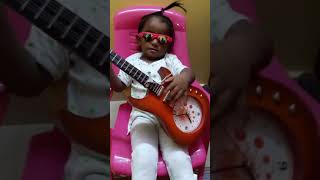 Amazing 1 year old Baby Guitarist - Canon Rock Guitar Solo by Janice Katelyn