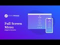 Free Fullscreen Menu Widget for Elementor