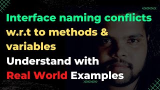 #64 Interface method and variable naming conflicts | Interface in Java | #oops