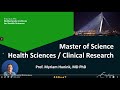 NIHES Health Sciences and Clinical Research programmes