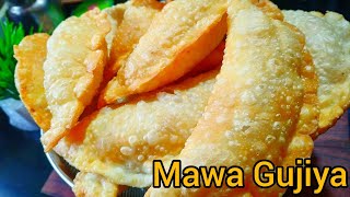 मावा गुजिया घर के खोये से बनाये | Mawa Gujiya Recipe | Khoya Karanji Recipe | Gujiya