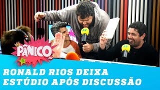 Ronald Rios deixa estúdio do Pânico após discussão com Flavio Morgenstern