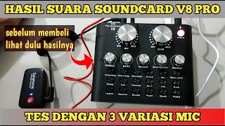 REKAM SUARA PAKAI SOUNDCARD V8 PRO APAKAH LEBIH BAGUS ??