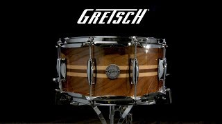 Gretsch 14 x 6.5 Silver Series Snare Drum, Walnut with Maple Inlay | Gear4music demo