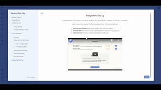 Source Wizard Integration Setup