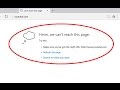 How to fix Hmm,we can't reach this page.Try this on microsoft edge in windows 10