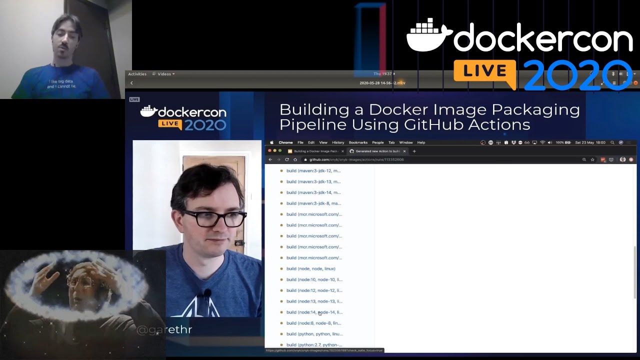 DockerCon 2020: Pipeline Using GitHub Actions | Reaction - YouTube