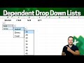 Make Multiple Dependent Dropdown Lists In Excel (Easiest Method) | Step by Step
