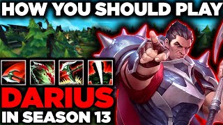 Season 13 High Elo Darius Gameplay - How You Can Carry as Darius - Play Darius From Behind