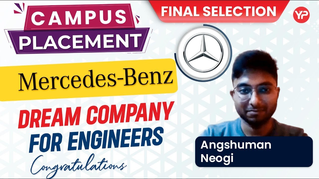 Campus Placement In Mercedes Benz | Angshuman IIT Guwahati MTech | GD ...