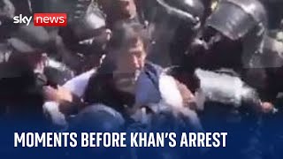 Chaos before arrest of former Pakistan PM Imran Khan
