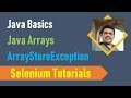 22D. Java Basics for Selenium - Java Arrays - ArrayStoreException