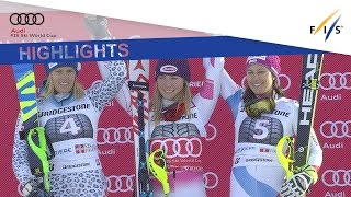 Highlights | Mikaela Shiffrin wins her 11th straight slalom in Sestriere | FIS Alpine