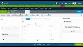 Accessing ZipForms and Setting up a transaction