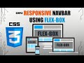 How To Make A Responsive Navbar Using Flex Box | Step By Step Tutorial