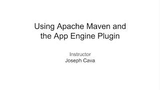 Lesson: Create and Deploy an App Engine Project