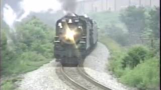 NKP 587 and N&W 1218 on the NS 'S' Line  1989