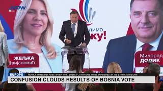 Confusion clouds results of Bosnia vote