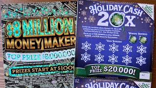 $20,000 Jackpot Hunt Part 5💥NC Scratch-offs! ☃️Holiday Cash 20x☃️