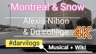 Montreal Alexis Nihon \u0026 Du College | Cegep de Saint Laurent | Snow Winter Life in Canada #darvilogs