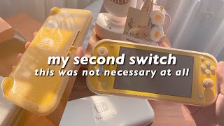 🌟 another switch lite unboxing that no one wanted || mini accessories showcase,