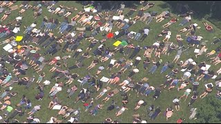 RAW VIDEO: Denver protesters lay face down at Colorado State Capitol for George Floyd