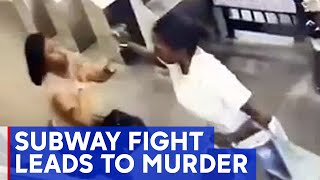 Video shows fight leading up to fatal subway station stabbing