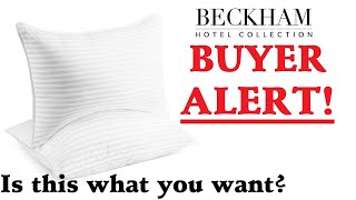 BECKHAM HOTEL COLLECTION PILLOW - BEFORE You Buy WATCH THIS VIDEO!